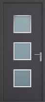 Bol.com Vente-unique Voordeur van aluminium H218 x L96 cm antraciet - Links openslaand - ROSILVA aanbieding