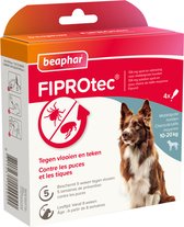 Beaphar Fiprotec Vlooien- en Tekenmiddel Hond 10-20 kg - 4 Pipetten