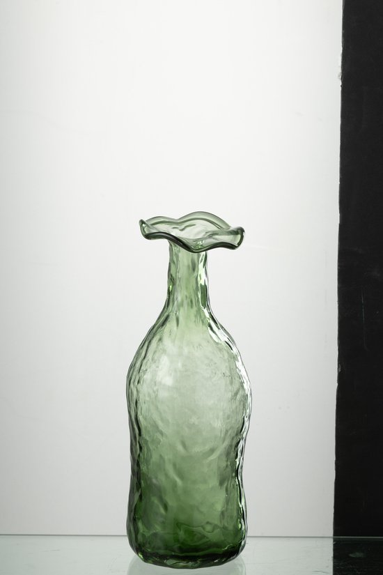J-Line vase Eclosion - verre - vert - small