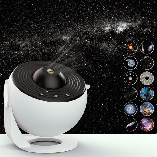 Galaxy-projector - 13-in-1 sterprojector Galaxy-lamp - slaapkamer woonkamer sterrenhemel sfeerlicht projectorlamp - 360 graden rotatie - getimede nachtlamp voor kinderen, thuisbioscoop, plafond, kamerdecoratie - geschikt voor volwassenen en kinderen