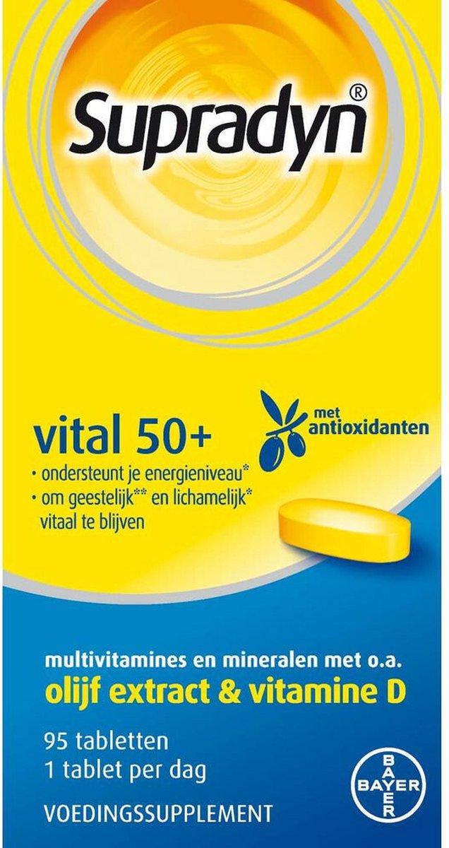 Supradyn Vital 50+ - 3 x 95 tabletten - Voordeelverpakking
