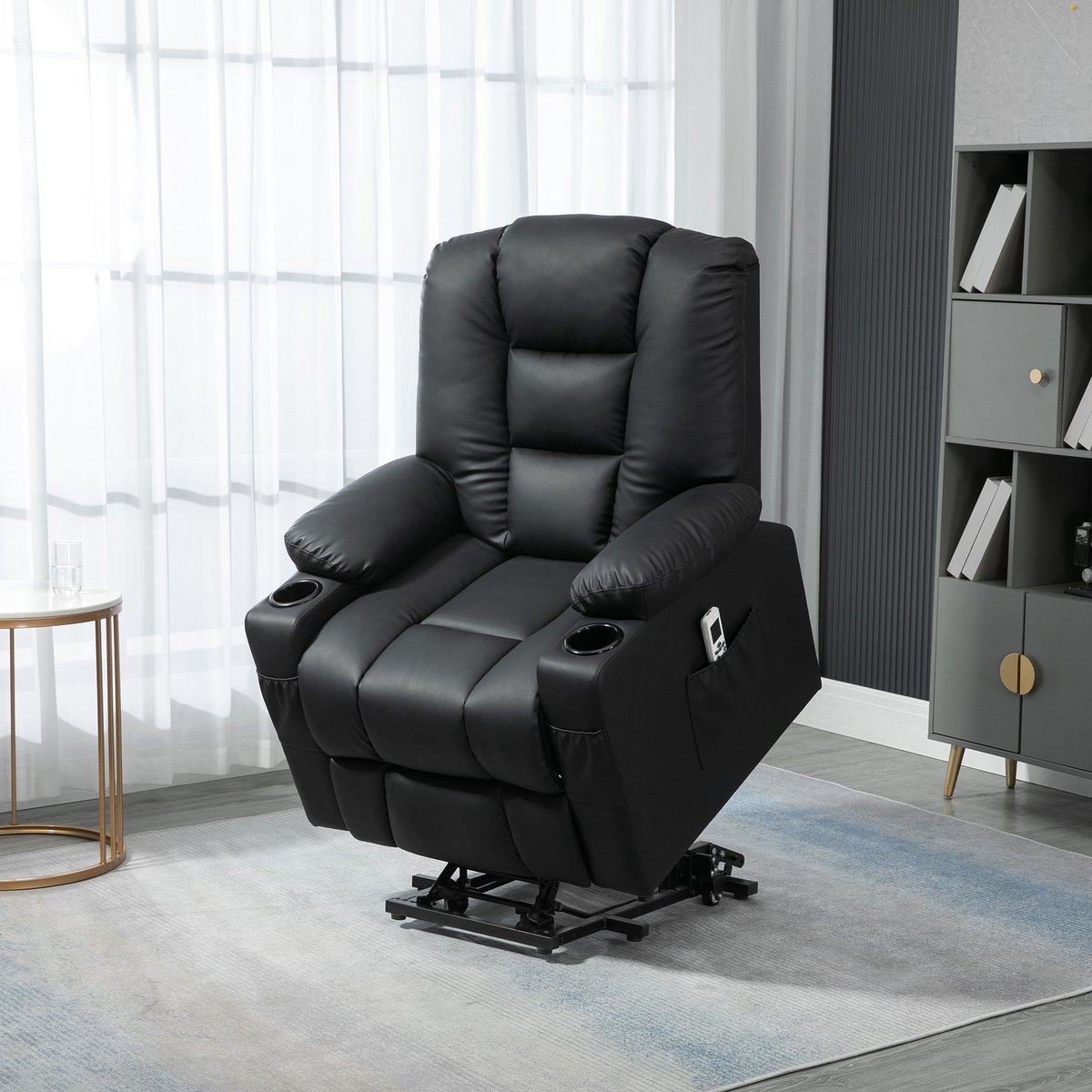 Afbeelding 3 van HOMCOM Massagesessel met Opsta-functie en Afstandsbediening