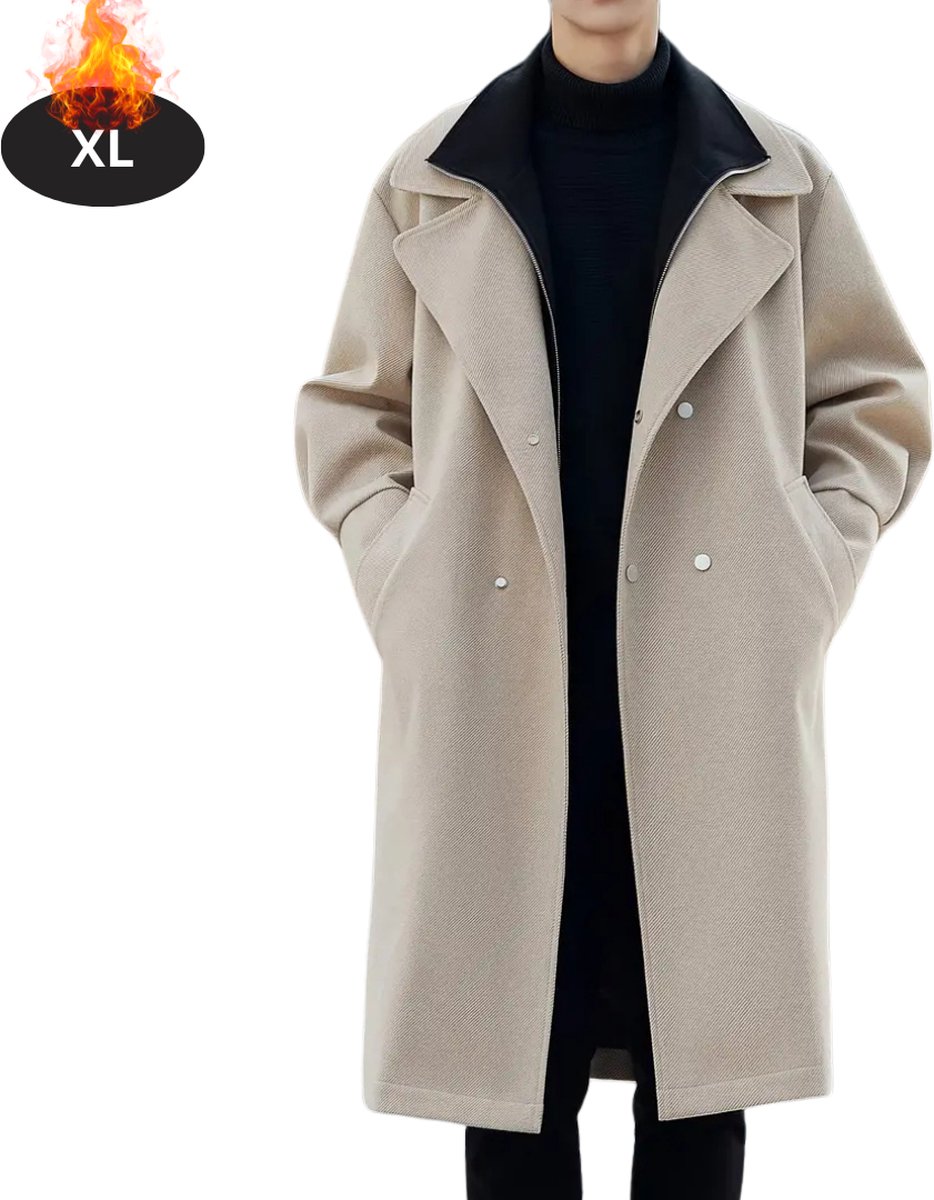 Bovista Mantel Heren Tussenmantel Jas Mantelpakje Trenchcoat Overjas Overcoat Winter Abrikoos