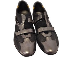 HORNET by Botticelli- SNEAKER-LEER-CANVAS-BLACK/SILVER-44