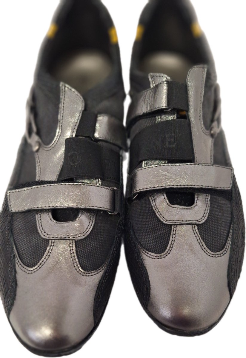 HORNET by Botticelli- SNEAKER-LEER-CANVAS-BLACK/SILVER-43