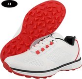 Chaussures de golf Bovista pour homme - Baskets pour femmes - Vêtements de golf - Chaussures de golf antidérapantes - Imperméables - Golf - Rouge 41