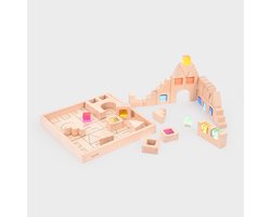 tickit® Wooden Building Gem Blocks Super Set - Pk82 + tray