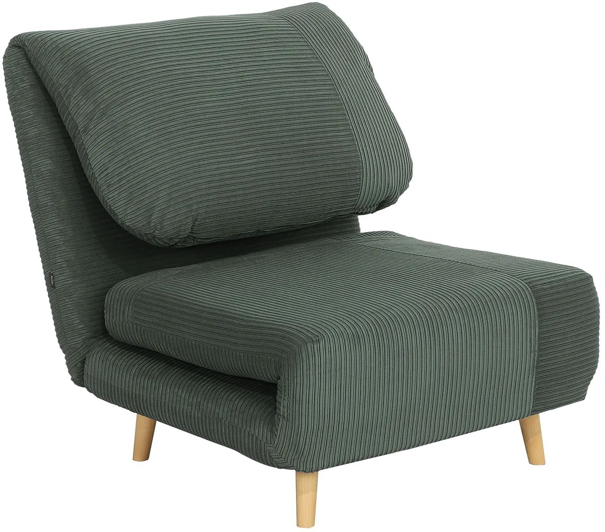 Slaapstoel - Uitklapbaar - Slaapbank - Logeerbed - Zetelbed - Slaapfauteuil - Vouwbed - 1 persoons - Zeer comfortabel - Groen