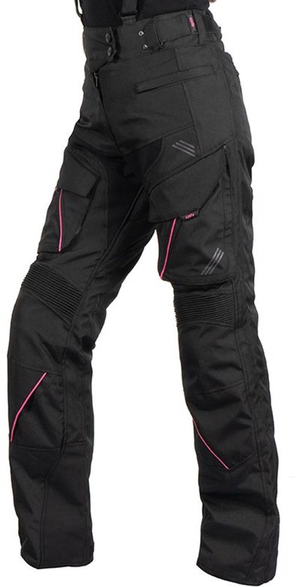 MOTOBLOUZ Motorbroek CAPETOWN DAMES vrouw Zwart 42 CE-gekeurd