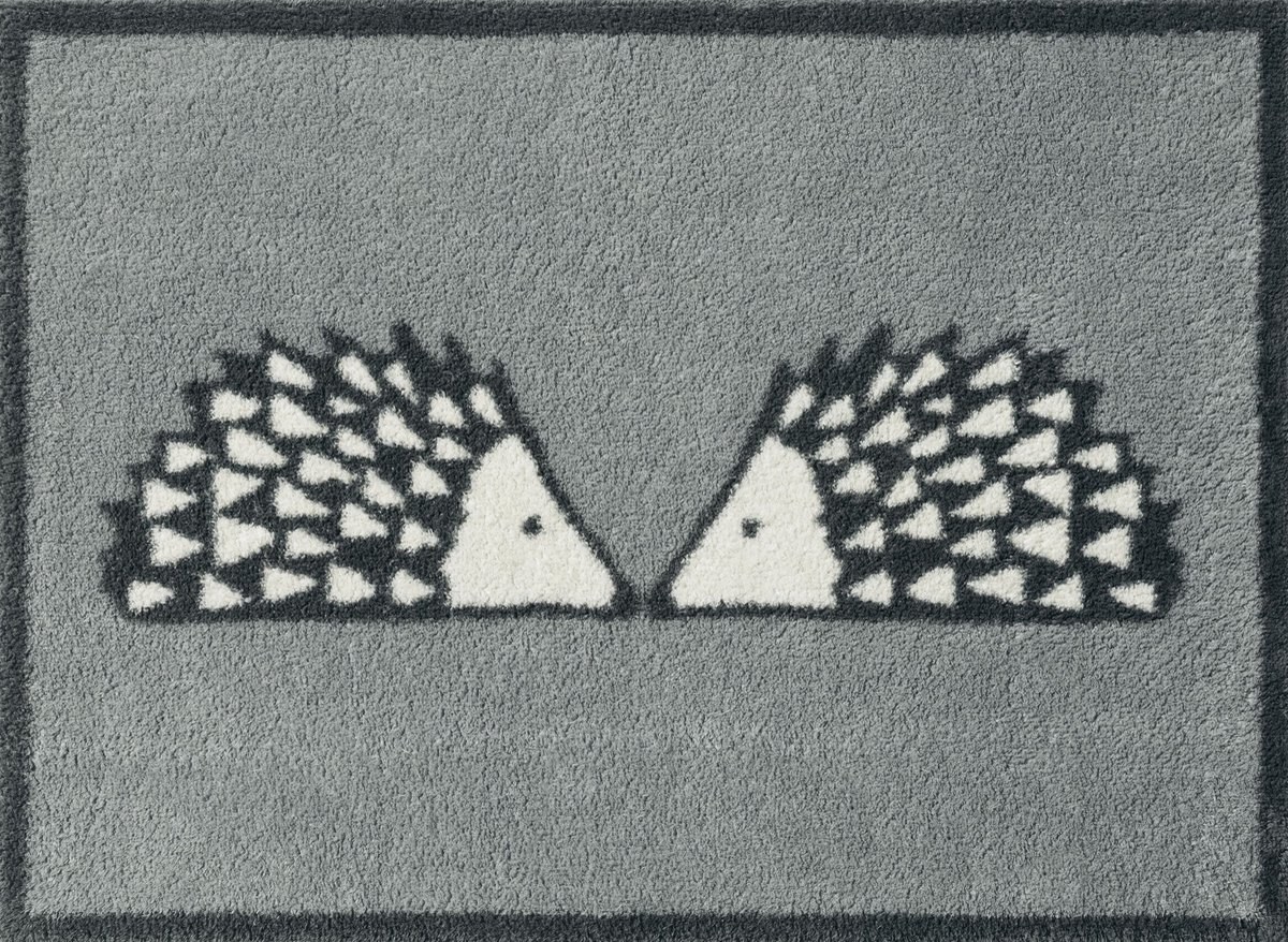 Kleen-Tex Turtle Wasbare Deurmat - Kissing Spike Slate - 60 x 85cm