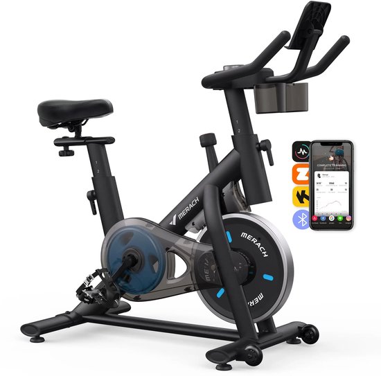Hometrainer - Fitness Fiets - Led Display - Max 122kg - - Hometrainer - €269,95