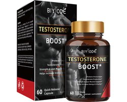 Testosterone booster - Premium - Wetenschappelijk Onderbouwd - Verbeterde Formule - Libido - Testosteron Supplement - Capsules - Testo booster - Testosteron Producten -