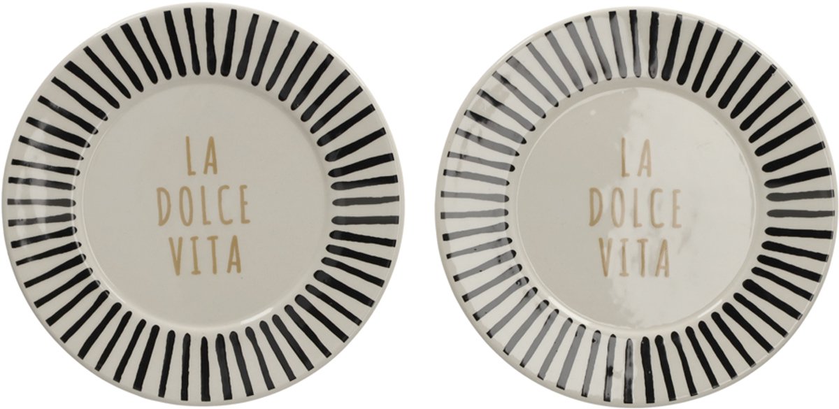 JENS Living La Dolce Vita Bordjes Zwart /2