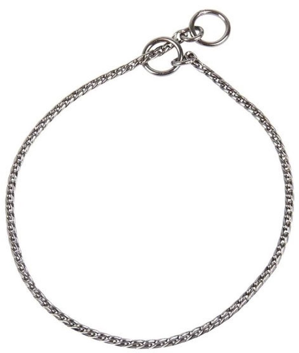 Slipketting slangenschakel - Ring 5 - Verchroomd - 4mm x 40,6 cm