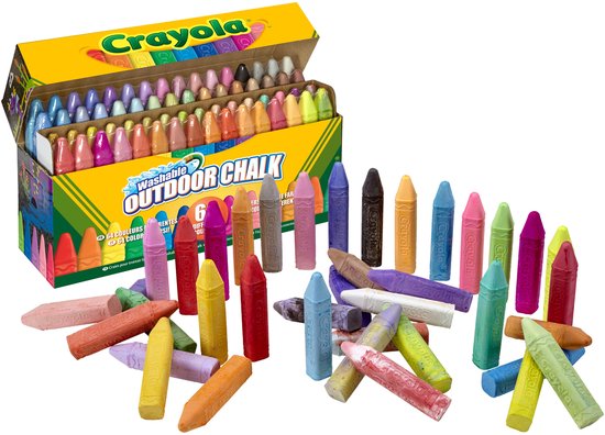 Crayola - Stoepkrijt - 64 Intense Kleuren