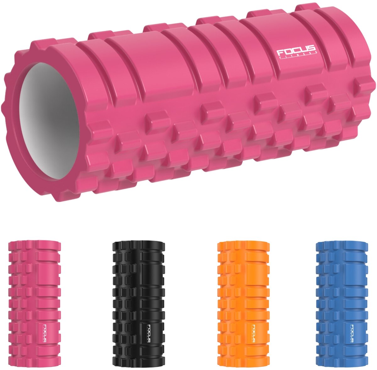Foam Roller - Focus Fitness - 33 cm - Roze