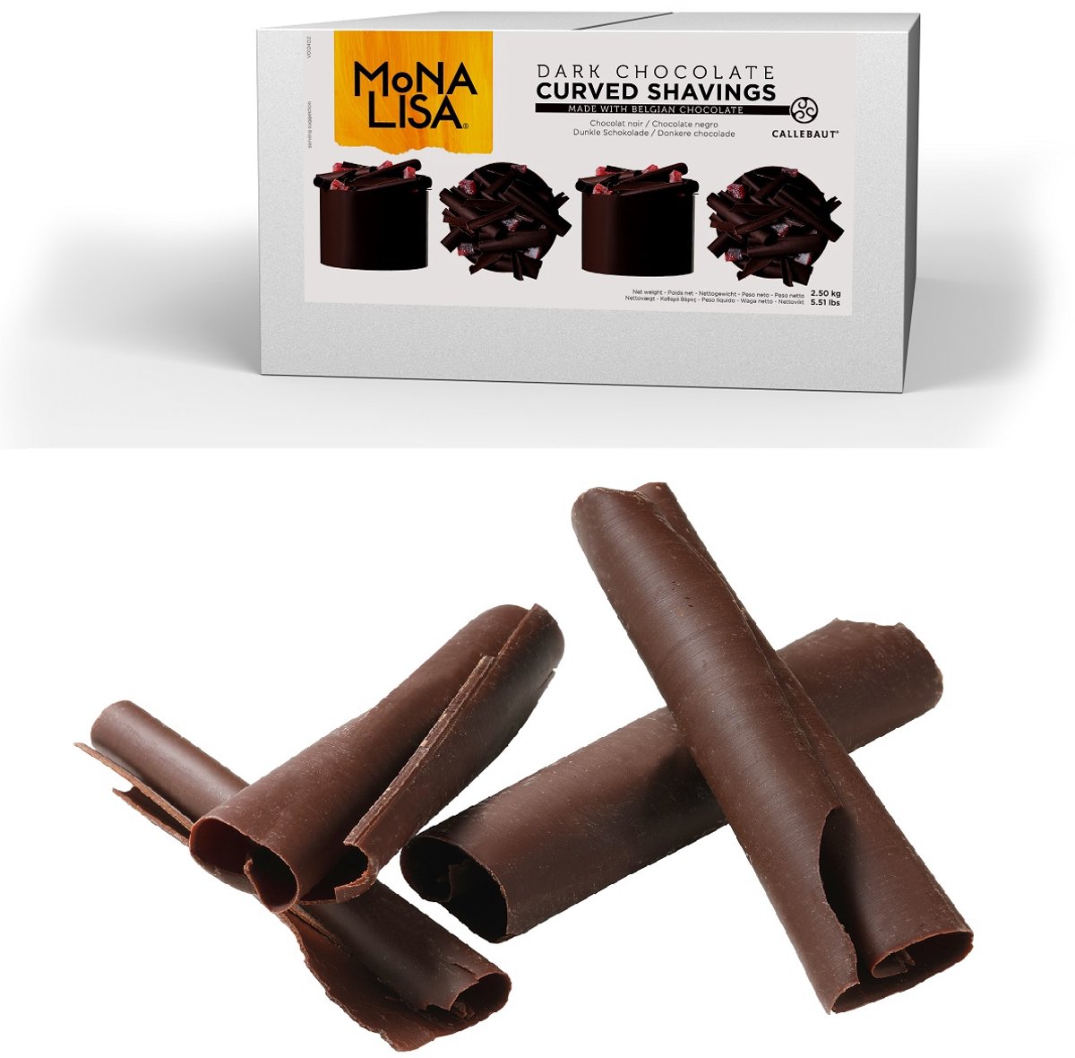 Callebaut chocolade schilfers schavelingen 2.5kg