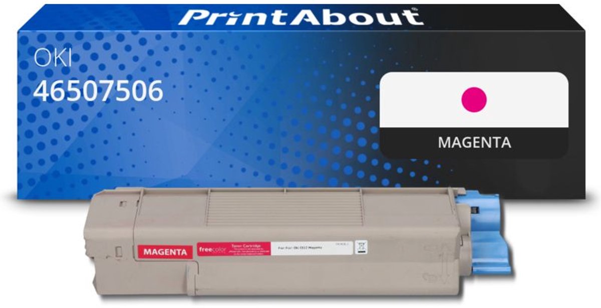 PrintAbout Huismerk OKI 46507506 Toner Magenta