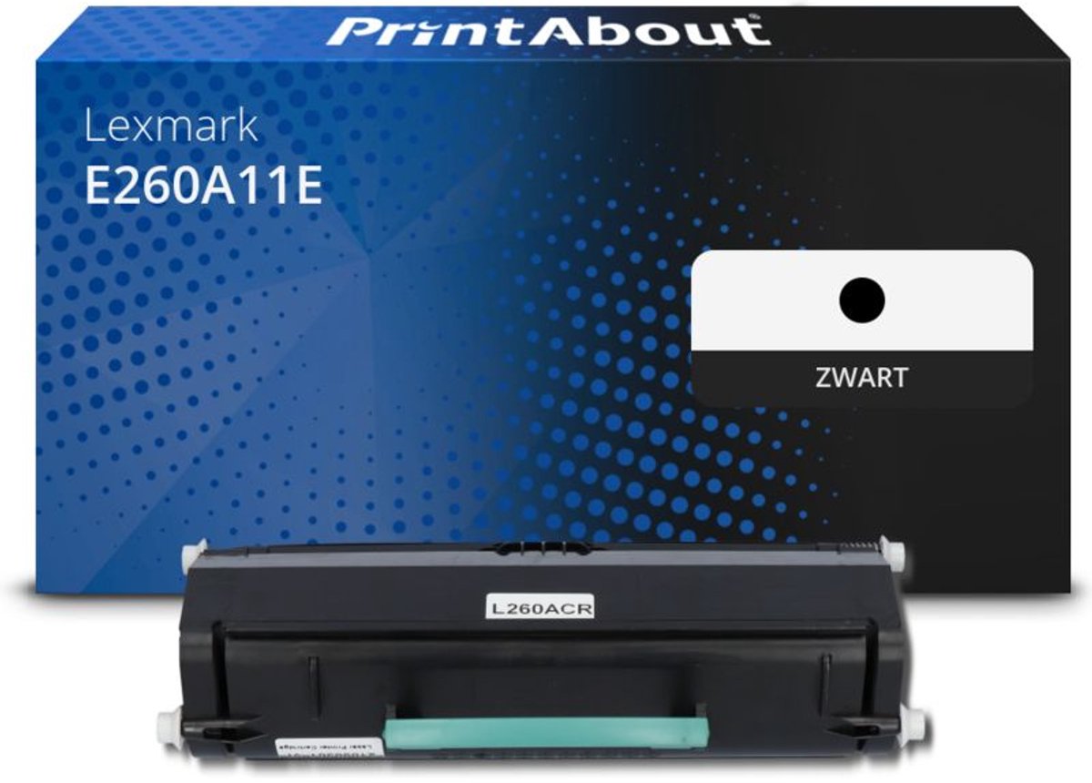 PrintAbout Lexmark E260A11E toner zwart