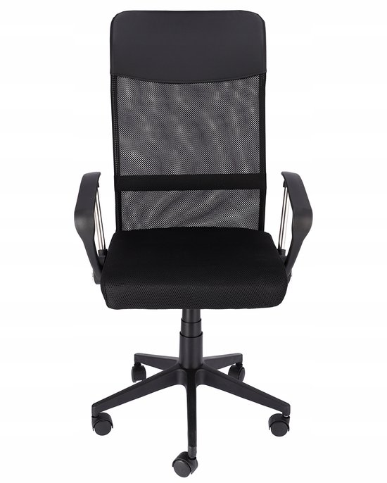 Draaistoel ZOOM – zwart eco-leer - Draaistoel - €49,99