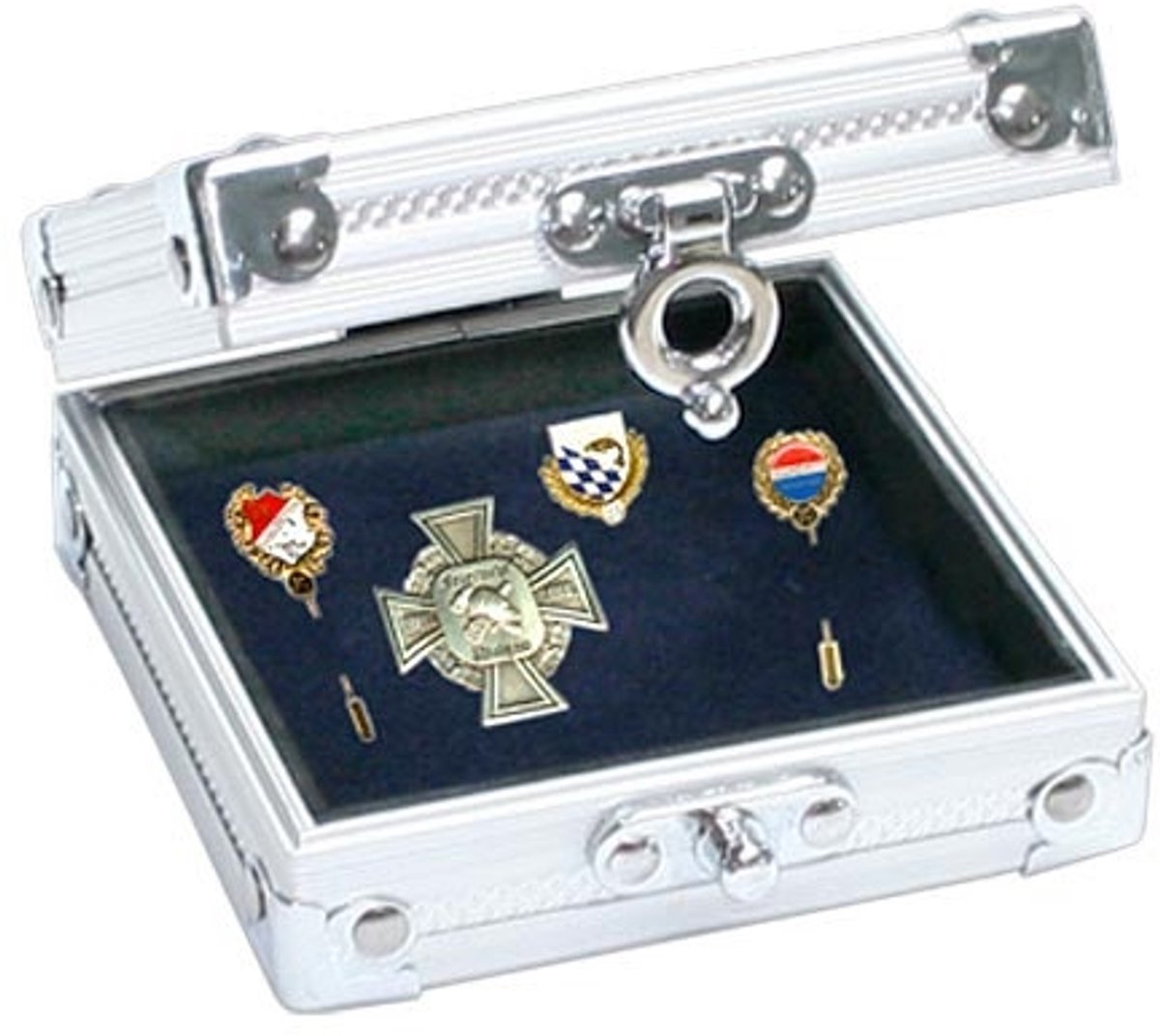 SAFE Aluminium vitrine cassette met acrylglas deksel - 10 x 9,5 x 4 cm