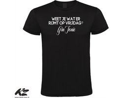Gin Tonic - Unisex T-Shirt - S - Zwart