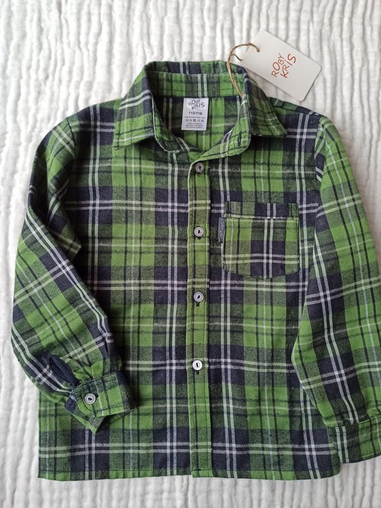 RobyKris Garçons / Chemise Enfants / Chemise | Manches longues | Flanelle | taille 104-110