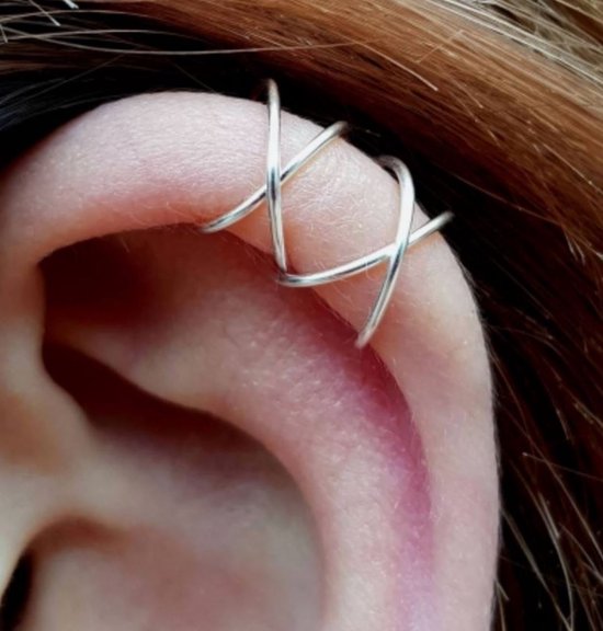 La Rosa PrincesaLines Ear cuff band Oorklem zilver