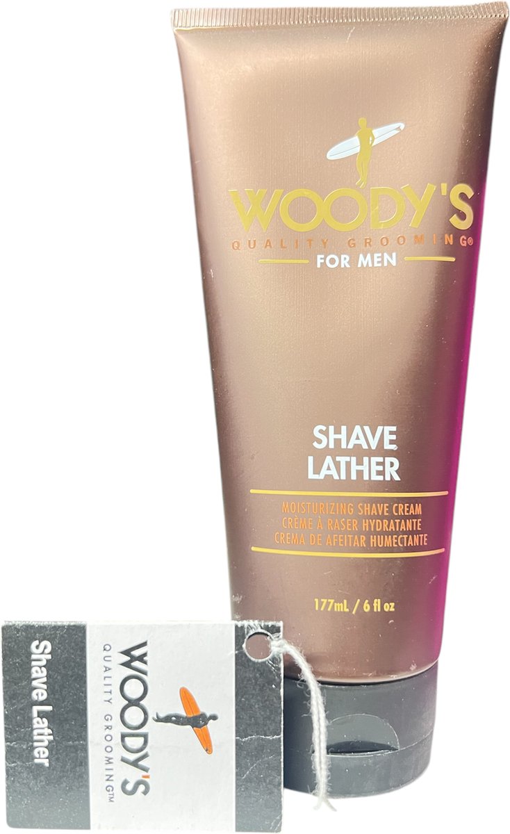 Woody's Shave Lather Moisturizing Shave Cream 177ml