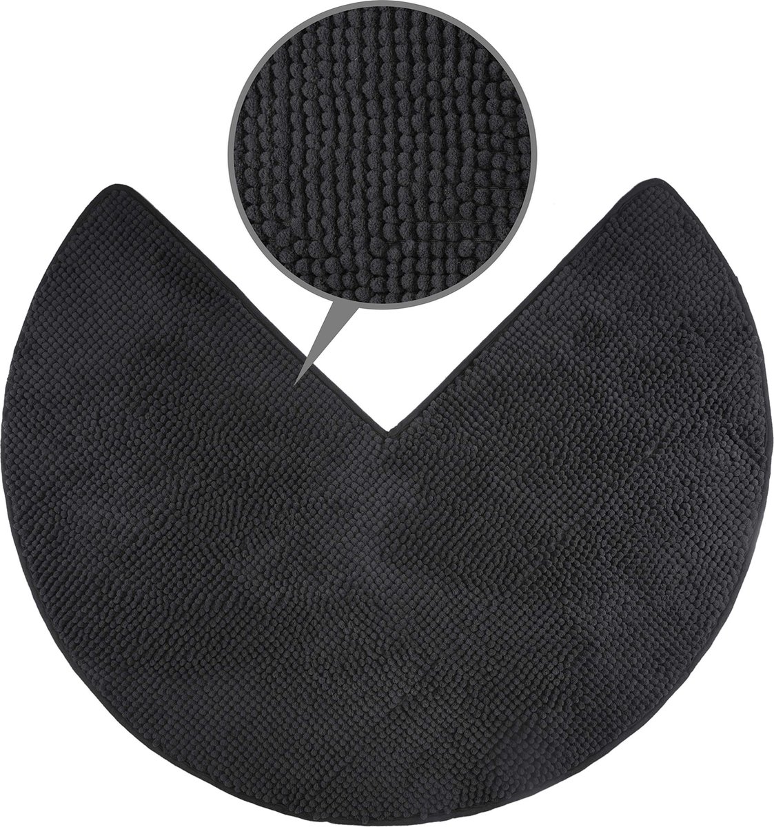 La'Moussawi ® Zachte en Absorberende Badmat voor Stijlvolle Hoekdouches met Veilige Antislip