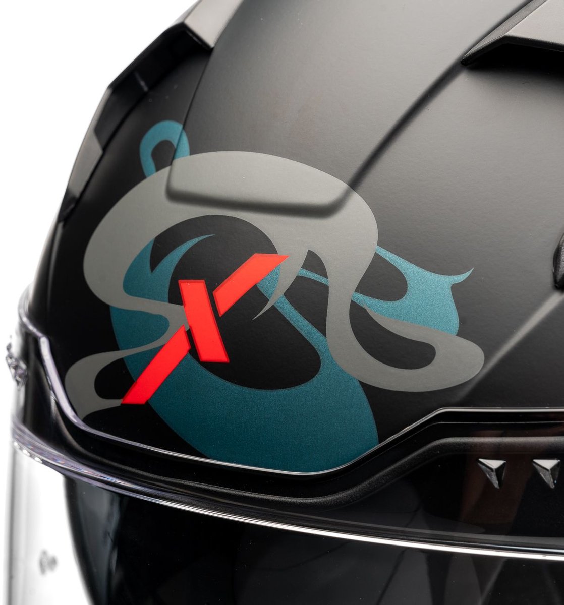 MOTOBLOUZ EROS CALAVERA Integraalhelm - ECE 22.06 gekeurde Helm Scooter, Motor & Brommer - Heren & Dames - Zwarte mat - S – foto 2