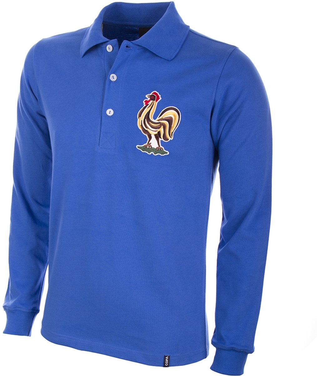 COPA Football - Frankrijk 1950's - Retro voetbalshirt - Heren - XL - Blauw