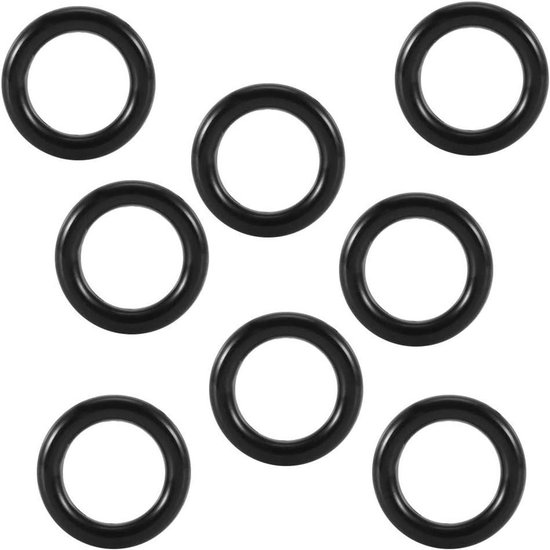 80 stuks O-ring voor horloges, afdekking afdichtingsring, 0,5/0,6/0,7/0