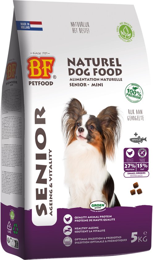BF Petfood Small Breed Senior Hondenvoer 5 kg