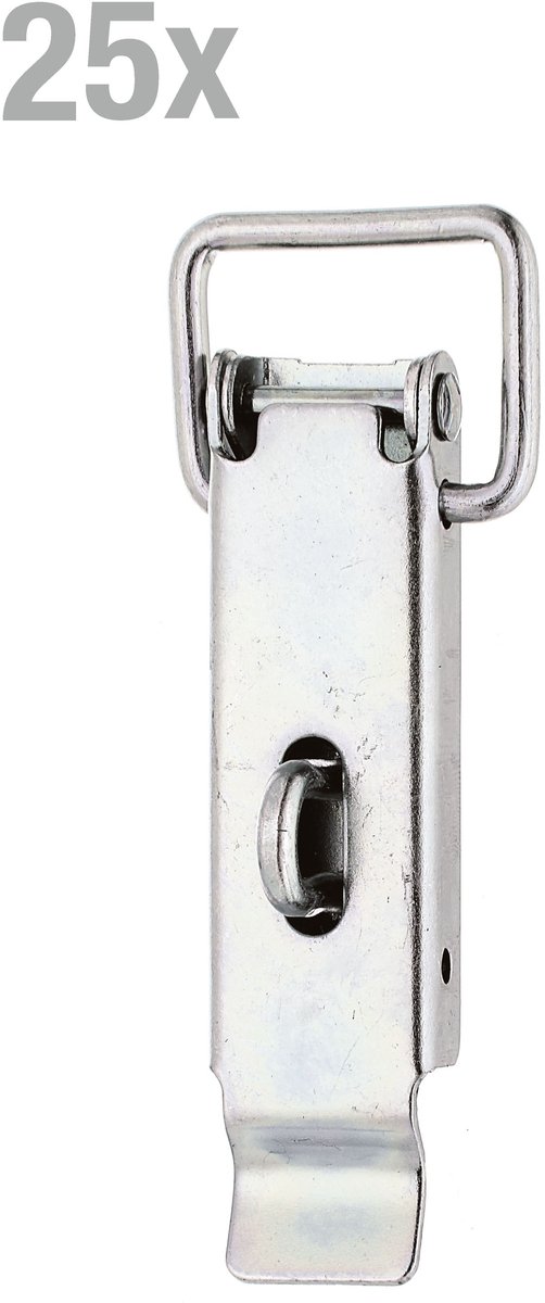 Alberts 25x Koffersluiting met gegalvaniseerd oog 93x24mm Kofferslot Slot