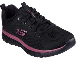 Skechers Sport Womens GRACEFUL GET CONNECTED Vrouwen Zwart/Mauve 12615 BKMV