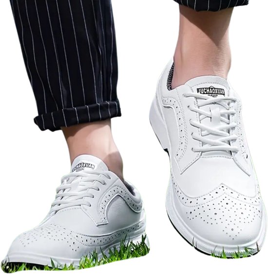 Livano Golfschoenen Heren - Sneakers - Golfkleding - Golfschoenen Antislip - Waterdicht - Golfen - Wit 38 van Merkloos — afbeelding 2