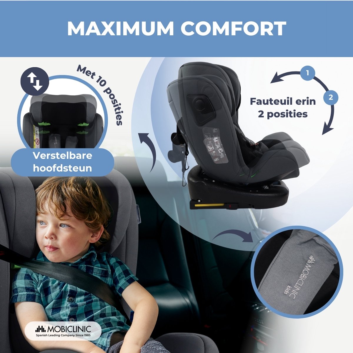 Mobiclinic Pandafix - 360° draaibare autostoel met Isofix thumbnail 7