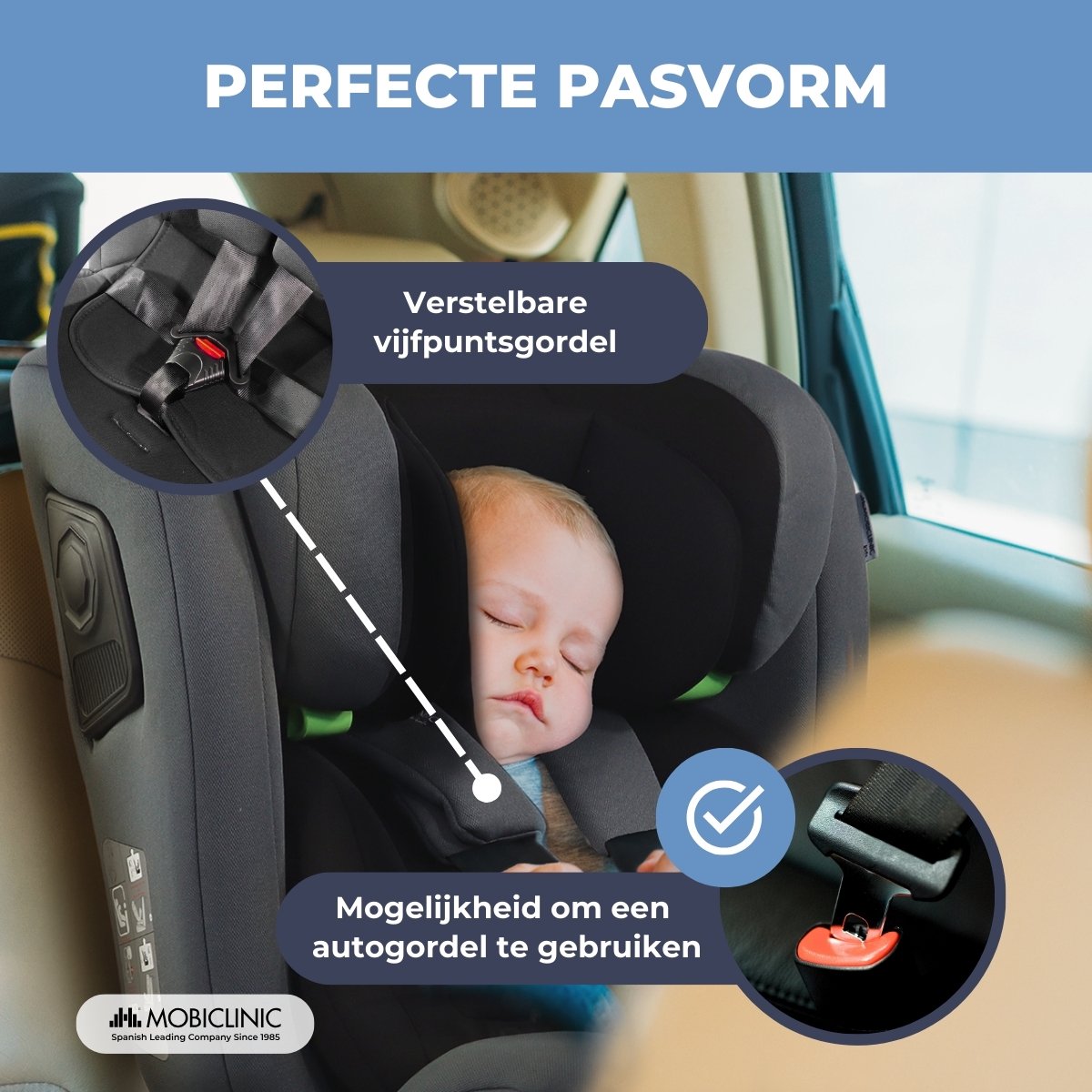 Mobiclinic Pandafix - 360° draaibare autostoel met Isofix thumbnail 5
