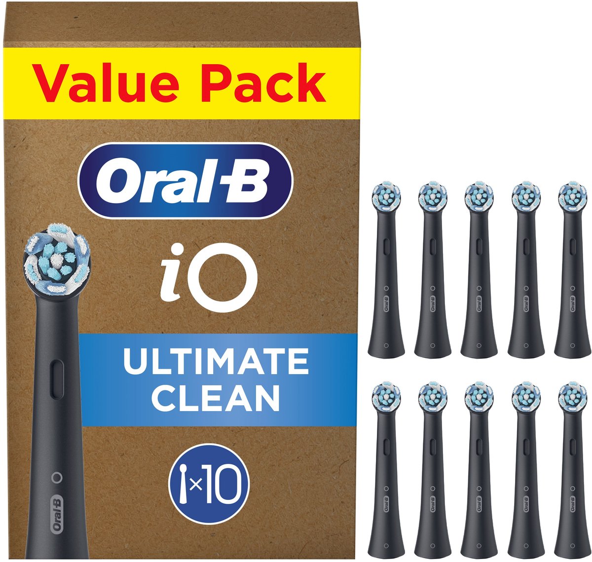 Oral-B iO Opzetborstels - Ultimate Clean - Zwart - 10 Stuks thumbnail 2