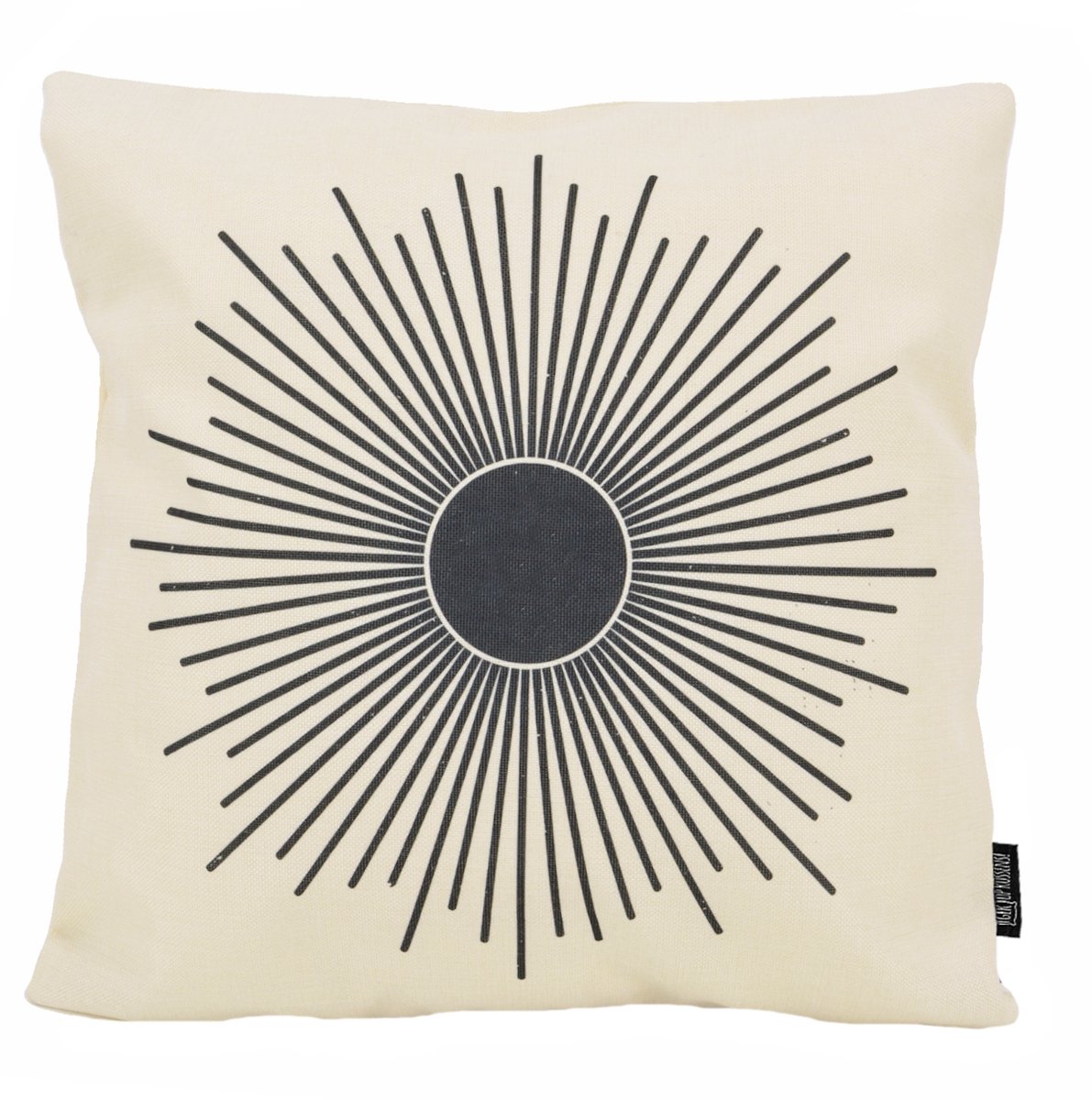 Gek op Kussens! Jari Sun Kussenhoes | Katoen/Linnen | 45 x 45 cm zwart