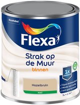 Flexa - Strak op de Muur Binnen Muurverf Mat - Hazelbruin - Strak - Mengverf - 1 L