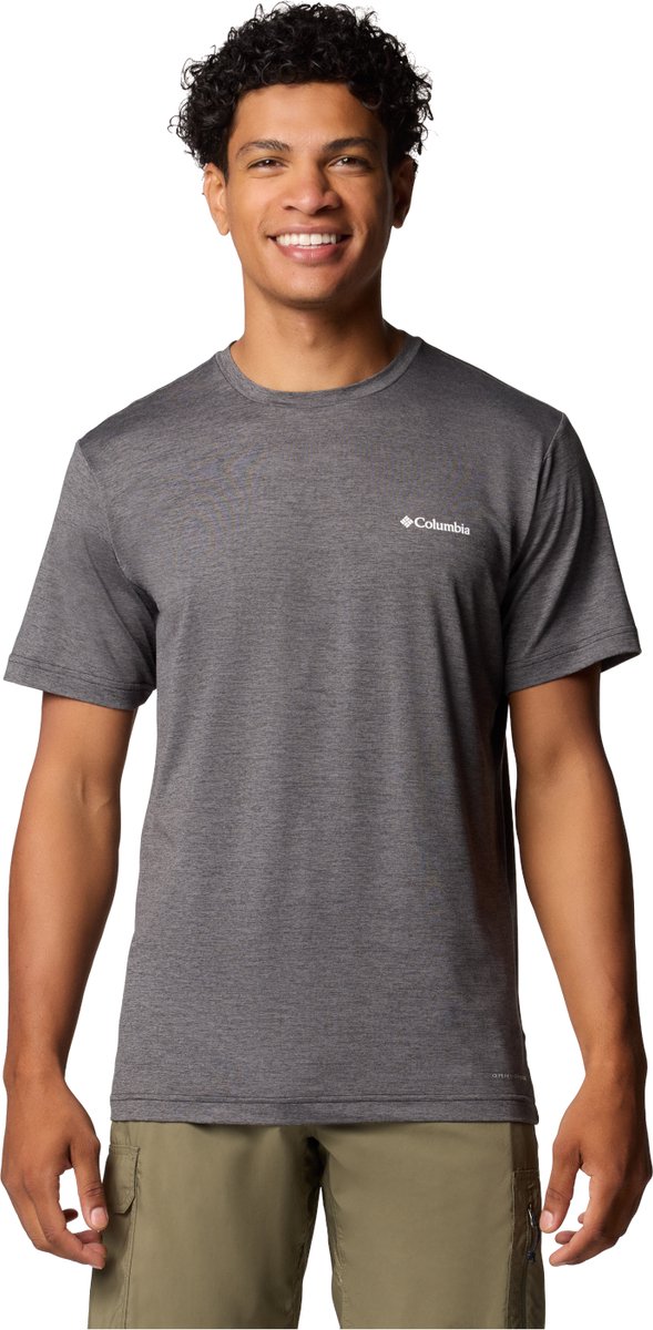 Columbia Kwick Hike Back Graphic SS Tee Mannen T-shirt Zwart