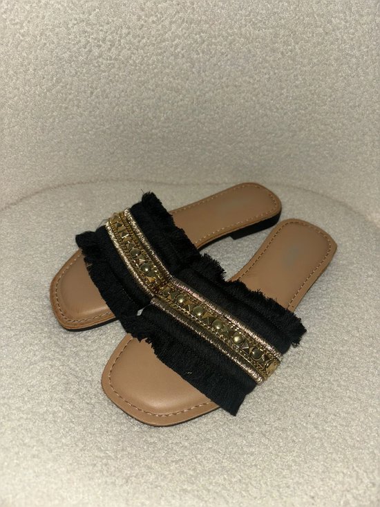 Boho slippers dames- fashion musthaves -dames schoenen – luxe