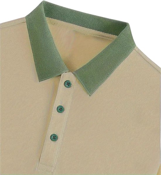 Bovista Golf Shirt Heren - T-shirt - Golfkleding - Golfen - Golf Accessoires - Polo Shirt - Beige - Maat XXL van Bovista — afbeelding 5