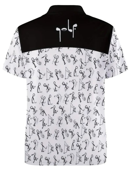 Bovista Golf Shirt Heren - T-shirt - Golfkleding - Golfen - Golf Accessoires - Polo Shirt - Wit - Maat XXL van Bovista — afbeelding 5
