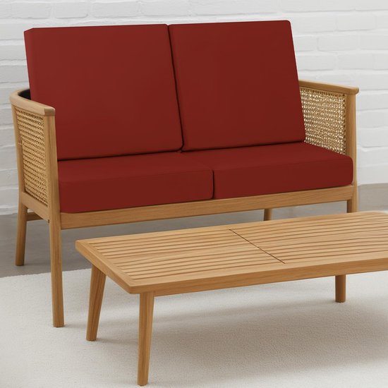Atmosphera Bank/sierkussens Sophia - 52 x 52 cm - Terracotta | Leen Bakker