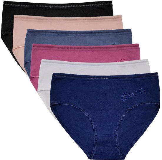 HERMKO 2130 4-pack meisjesslips van 100% biologisch katoen, wit, 128