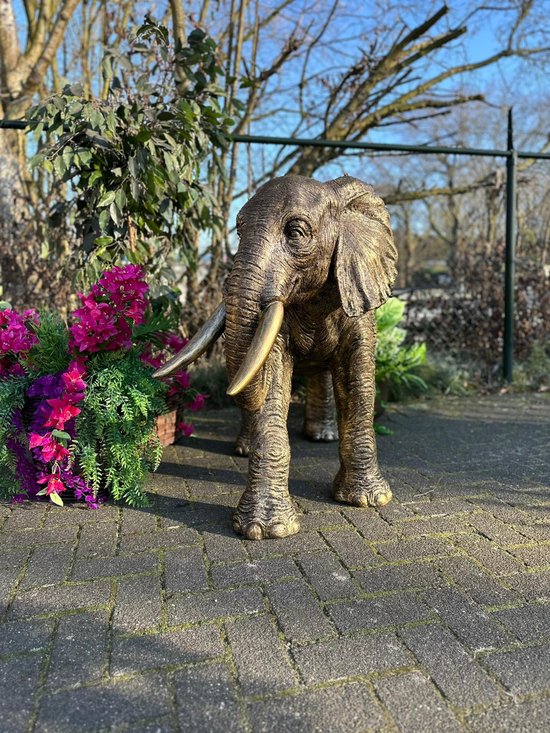 Goodyz- Jungle Dieren - Olifant - Olifant Brons - 160cm lang - Kleur Brons.
