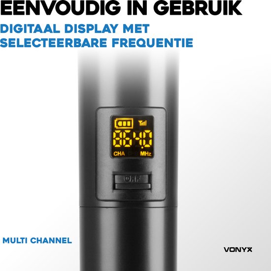 Vonyx WM55 draadloze microfoon - Sommer Music Store Vonyx WM55 draadloze microfoon - Sommer Music Store